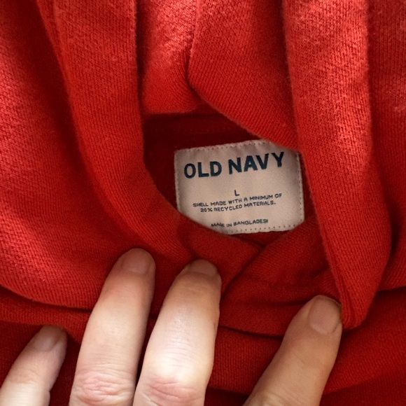 Old Navy Bold Red Knitwear Hoodie - Picture 3 of 3
